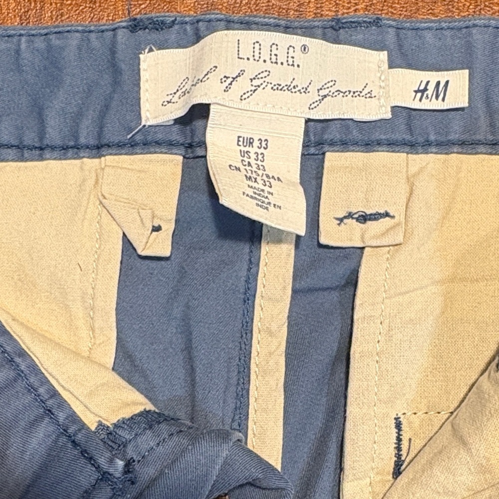 H&M Men's Blue Chinos - Picture 2 of 3